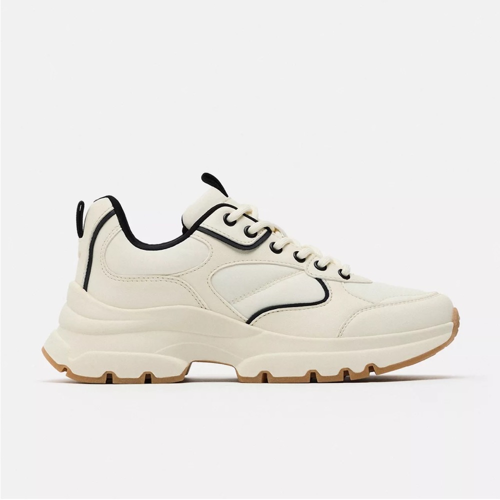 ZARA CONTRASTING DETAIL RUNNING SNEAKERS
